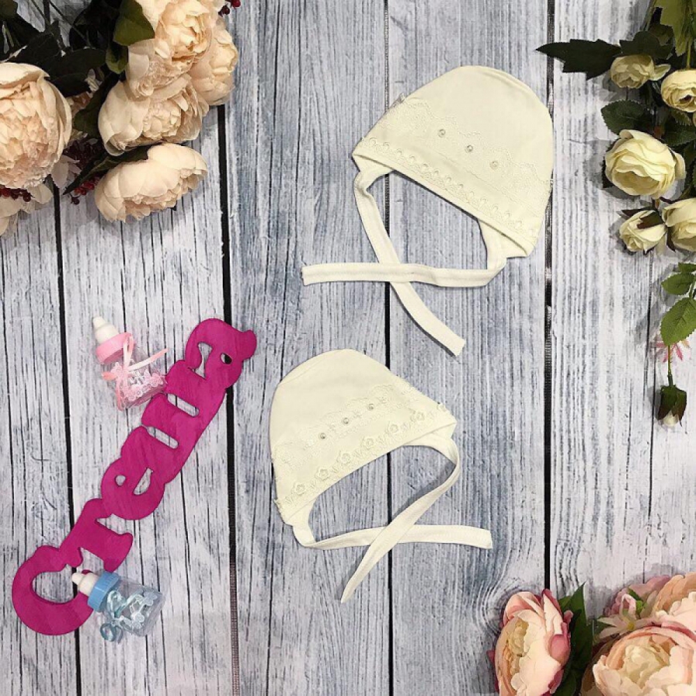 142. Чепчик, хлопок 100 % интерлок пенье