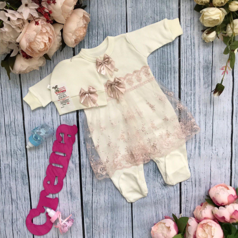 164.Комбинезон с шапкой ясельный, хлопок 100 % интерлок