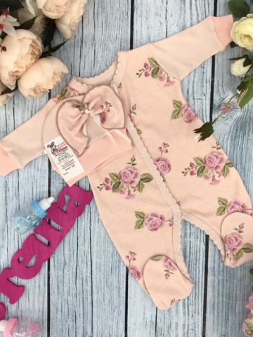 Купить оптом 222. Комбинезон "Роза", хлопок 100 % интерлок в Дербенте